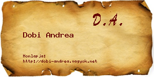 Dobi Andrea névjegykártya